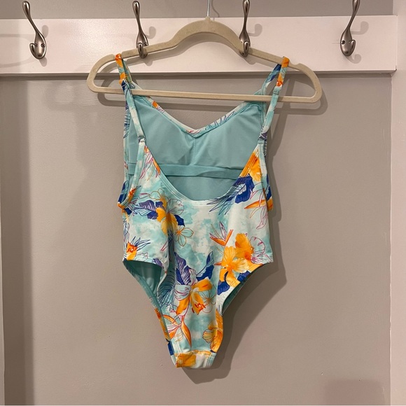 Xhilaration Floral One-Piece Swimsuit - Picture 2 of 3